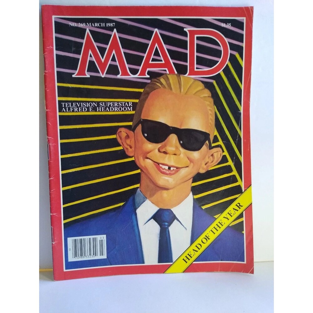 MAD Magazine #269 March 1987 Max Headroom Stand By Me Movie Spoof Comic Book
